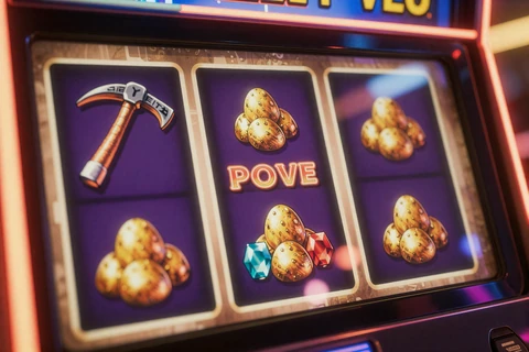 OOF the Goldmine Planet Slot von BGaming mit goldenen Nuggets im Beef Casino
