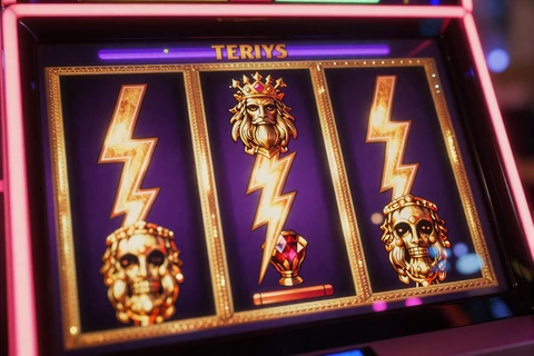 Gates of Olympus Slot von Pragmatic Play mit Zeus und goldenen Blitzen im Beef Casino