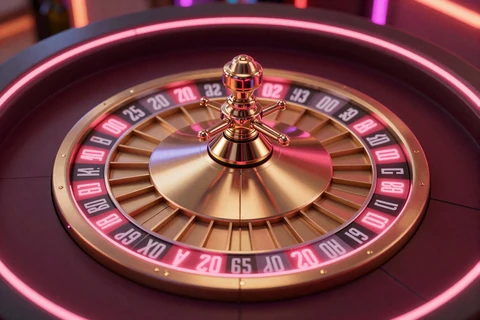 Lightning Roulette Live Game von Evolution mit goldenem Rad im Beef Casino Live Casino